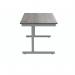 Polaris Rectangular Single Upright Cantilever Desk 1200x800x730mm Alaskan Grey Oak/Silver KF882342 KF882342