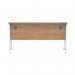 Polaris Rectangular Double Upright Cantilever Desk 1400x600x730mm Norwegian Beech/White KF882345 KF882345