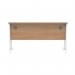 Polaris Rectangular Double Upright Cantilever Desk 1400x600x730mm Norwegian BeechWhite KF882345 KF882345