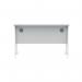 Polaris Rectangular Double Upright Cantilever Desk 1200x600x730mm Arctic WhiteWhite KF882352 KF882352