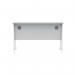 Polaris Rectangular Double Upright Cantilever Desk 1200x600x730mm Arctic WhiteWhite KF882352 KF882352