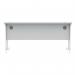 Polaris Rectangular Double Upright Cantilever Desk 1600x600x730mm Arctic White/White KF882354 KF882354