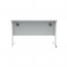 Polaris Rectangular Double Upright Cantilever Desk 1200x800x730mm Arctic WhiteWhite KF882355 KF882355