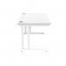 Polaris Rectangular Double Upright Cantilever Desk 1400x800x730mm Arctic WhiteWhite KF882356 KF882356