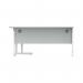 Polaris Right Hand Radial DU Cantilever Desk 1600x1200x730mm Arctic White/White KF882359 KF882359