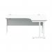 Polaris Right Hand Radial DU Cantilever Desk 1600x1200x730mm Arctic WhiteWhite KF882359 KF882359