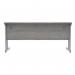 Polaris Rectangular Double Upright Cantilever Desk 1600x600x730mm Alaskan Grey OakSilver KF882362 KF882362