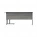 Polaris Right Hand Radial DU Cantilever Desk 1600x1200x730mm Alaskan Grey Oak/Silver KF882367 KF882367