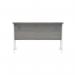 Polaris Rectangular Double Upright Cantilever Desk 1200x600x730mm Alaskan Grey Oak/White KF882368 KF882368