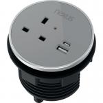 Nexus In Desk Power Module Grey KF882379 KF882379