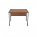 Serrion Rectangular Goal Post Desk 1000x800x730mm Ellmau Beech KF882386 KF882386