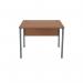 Serrion Rectangular Goal Post Desk 1000x800x730mm Ellmau Beech KF882386 KF882386