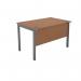 Serrion Rectangular Goal Post Desk 1200x800x730mm Ellmau Beech KF882387 KF882387