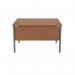 Serrion Rectangular Goal Post Desk 1200x800x730mm Ellmau Beech KF882387 KF882387