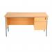 Serrion 4 Leg Desk 2 Drawer Pedestal 1500x750x725mm Ellmau Beech KF882390 KF882390