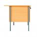 Serrion 4 Leg Desk 2 Drawer Pedestal 1200x750x725mm Ellmau Beech KF882391 KF882391