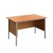 Serrion 4 Leg Desk 1200x750x725mm Ellmau Beech KF882392 KF882392