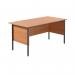 Serrion 4 Leg Desk 1500x750x725mm Ellmau Beech KF882393 KF882393