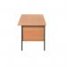 Serrion 4 Leg Desk 1500x750x725mm Ellmau Beech KF882393 KF882393