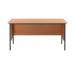 Serrion 4 Leg Desk 1500x750x725mm Ellmau Beech KF882393 KF882393