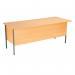 Serrion 4 Leg Desk 1800x750x725mm 2+3 Drawer Pedestal Ellmau Beech KF882397 KF882397