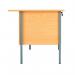 Serrion 4 Leg Desk 1800x750x725mm 3 Drawer Pedestal B Ellmau Beech KF882398 KF882398