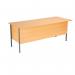 Serrion 4 Leg Desk 1800x750x725mm 3 Drawer Pedestal B Ellmau Beech KF882398 KF882398