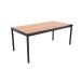 Jemini Titan Multipurpose Classroom Table 1200x600x590mm Beech/Black KF882418 KF882418
