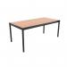 Jemini Titan Multipurpose Classroom Table 1200x600x590mm BeechBlack KF882418 KF882418