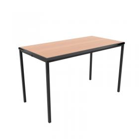 Jemini Titan Multipurpose Classroom Table 1200x600x760mm BeechBlack KF882424 KF882424