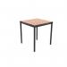 Jemini Titan Multipurpose Classroom Table 600x600x640mm BeechBlack KF882432 KF882432