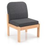 FF First Wooden Reception Side Chair Charcoal OF0309CH KF90254