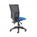 First Medway High Back Operator Chair 640x640x1010-1175mm Blue KF90270 KF90270