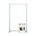 Nobo Modular Desk Divider Screen Acrylic 600x50x1000mm Clear KF90375 KF90375
