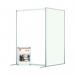 Nobo Modular Free Standing Room Divider Extension Acrylic 1200x50x1800mm Clear KF90385 KF90385
