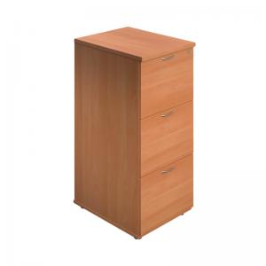 VOW Jemini 3 Drawer Filing Cabinet 464x600x1030mm Beech Version 2