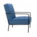 Jemini Wire Frame Reception Armchair 620x880x830mm Navy KF90478 KF90478