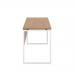 Jemini Soho Square Leg Desk 1200x600x770mm Oak/White KF90488 KF90488