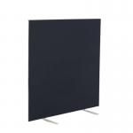 Jemini Floor Standing Screen 1400x25x1200mm Black KF90495 KF90495