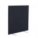Jemini Floor Standing Screen 1400x25x1200mm Black KF90495 KF90495