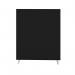 Jemini Floor Standing Screen 1400x25x1600mm Black KF90497 KF90497