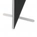 Jemini Floor Standing Screen 1400x25x1800mm Black KF90499 KF90499