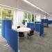 Jemini Floor Standing Screen 1400x25x1800mm Black KF90499 KF90499