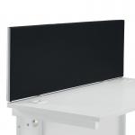 Jemini Straight Desk Mounted Screen 1400x25x400mm Black KF90502 KF90502