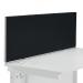 Jemini Straight Desk Mounted Screen 1400x25x400mm Black KF90502 KF90502