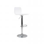 Jemini Stork High Stool 450x410x830-1040mm White KF90509 KF90509