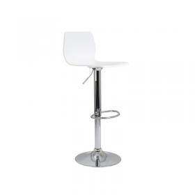 VOW Jemini Stork High Stool 450x410x830-1040mm White KF90509 KF90509