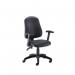 Jemini Teme High Back Operator Chair 640x640x985-1175mm Polyurethane Black KF90530 KF90530