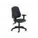 Jemini Teme High Back Operator Chair 640x640x985-1175mm Polyurethane Black KF90530 KF90530