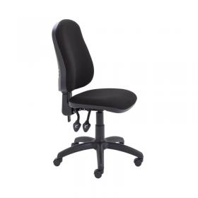 VOW Jemini Teme High Back Operator Chair 640x640x985-1175mm Black KF90536 KF90536